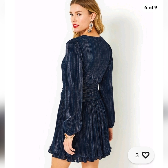 Lilly Putlizer NWTs Jessamie Long Sleeve Dress - Picture 3 of 7